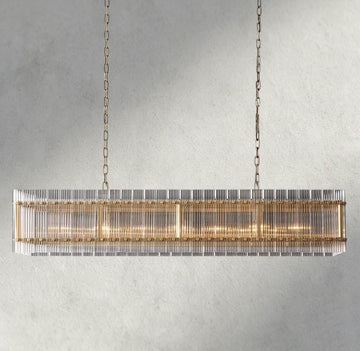 Sun Merca Rectangular Chandelier 54", 72" - lampmodern