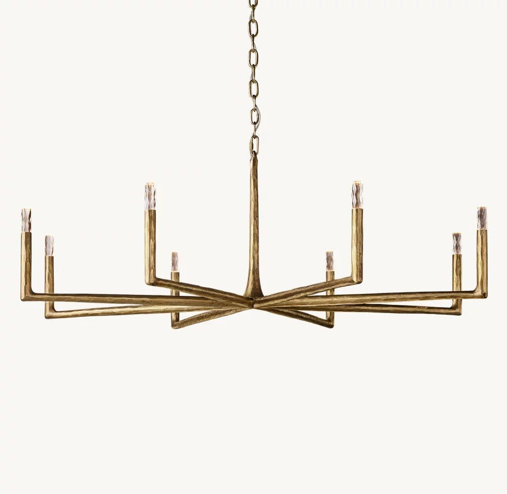 Thadrian Round Chandelier 60" - lampmodern