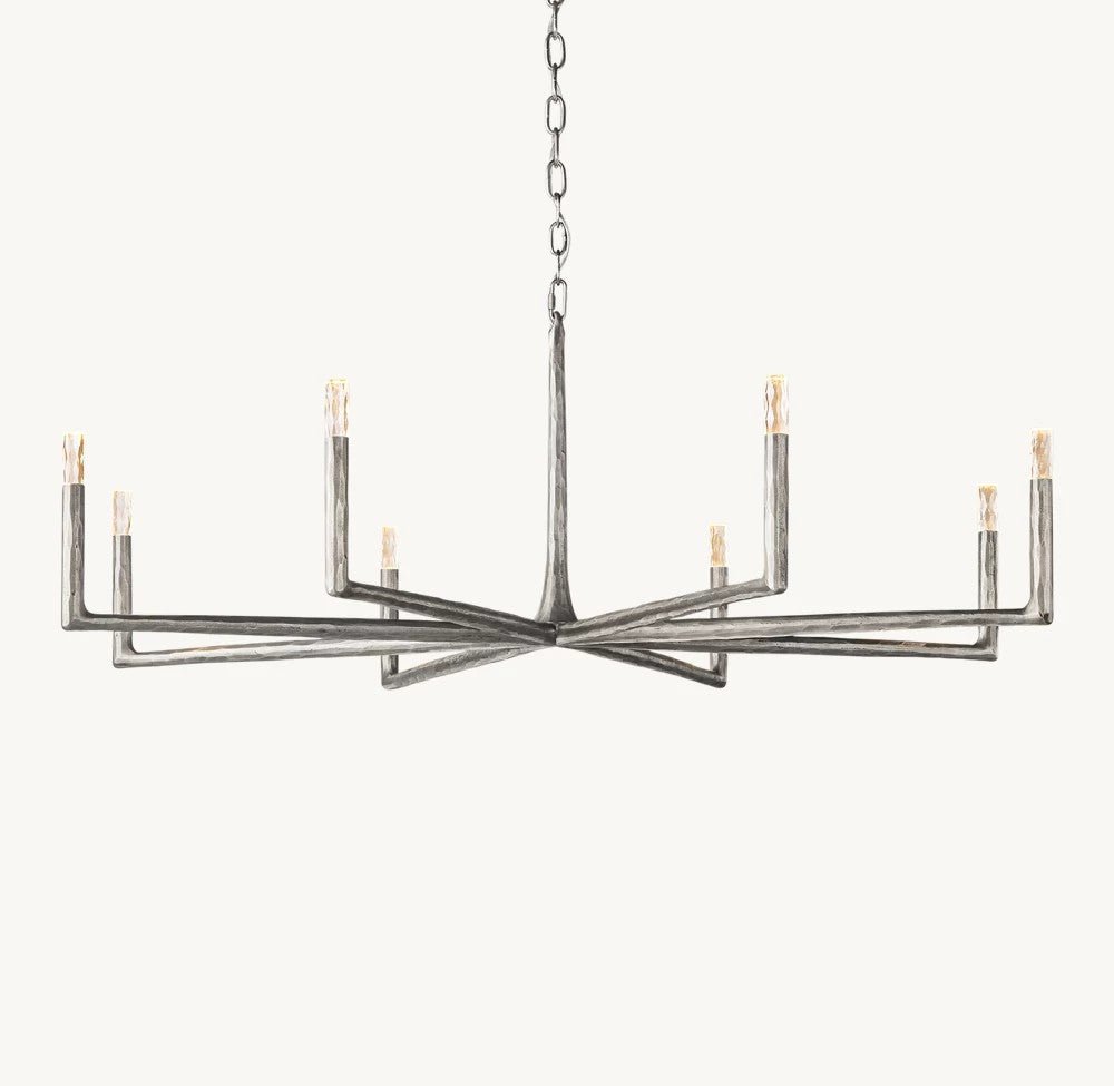Thadrian Round Chandelier 60" - lampmodern