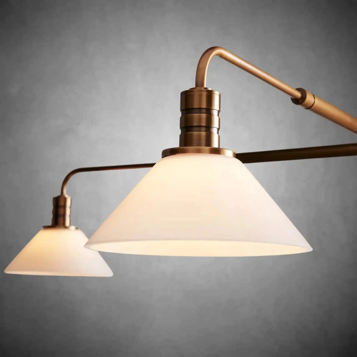 Theron Glass Round Chandelier 30'' 52'' - lampmodern