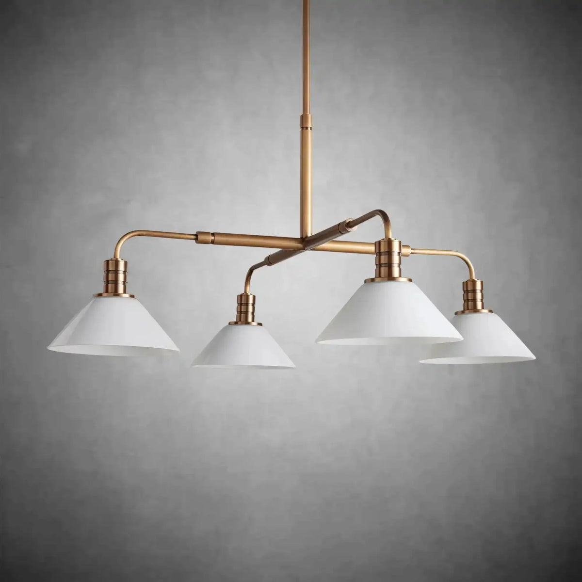 Theron Glass Round Chandelier 30'' 52'' - lampmodern