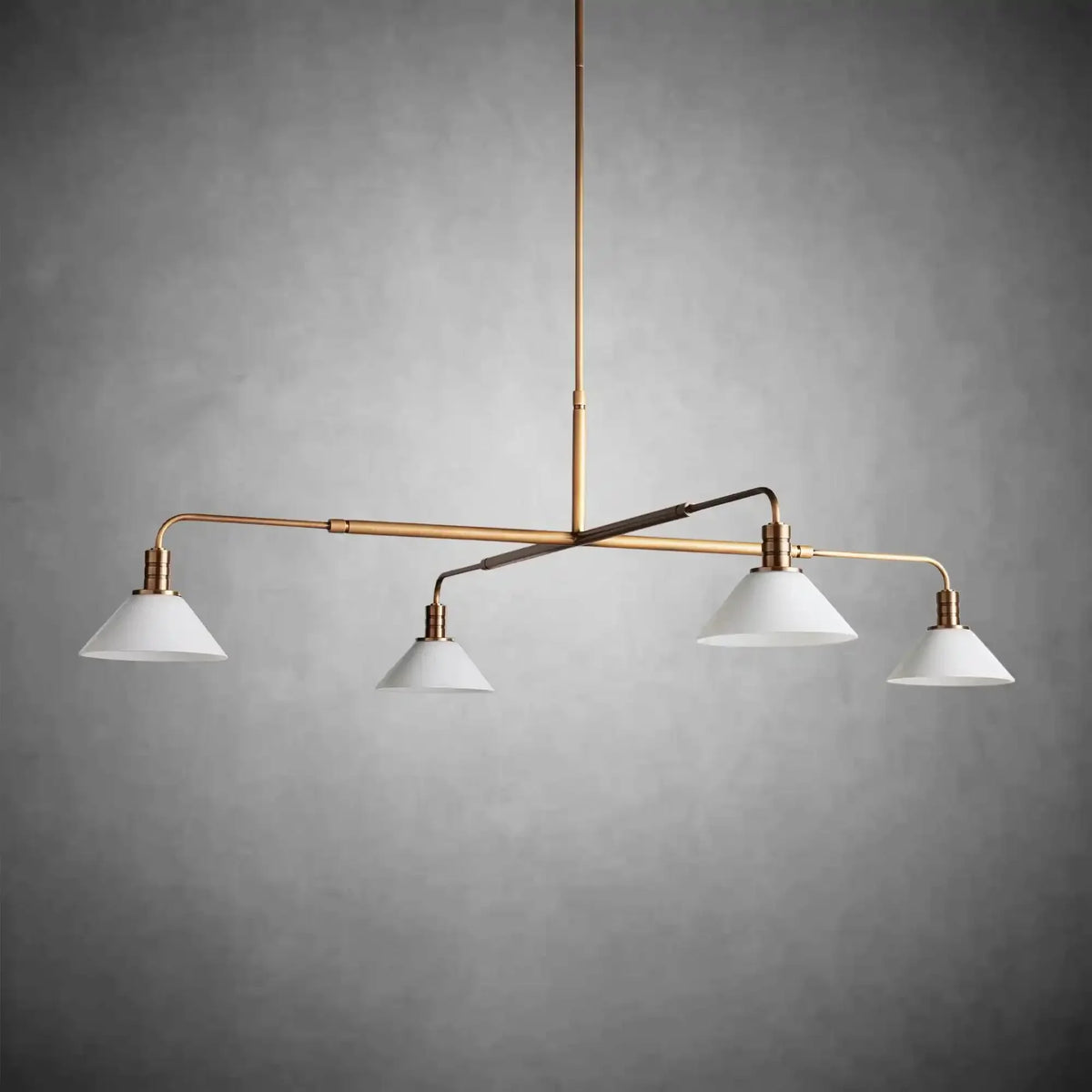 Theron Glass Round Chandelier 30'' 52'' - lampmodern