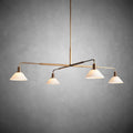 Theron Glass Round Chandelier 30'' 52'' - lampmodern