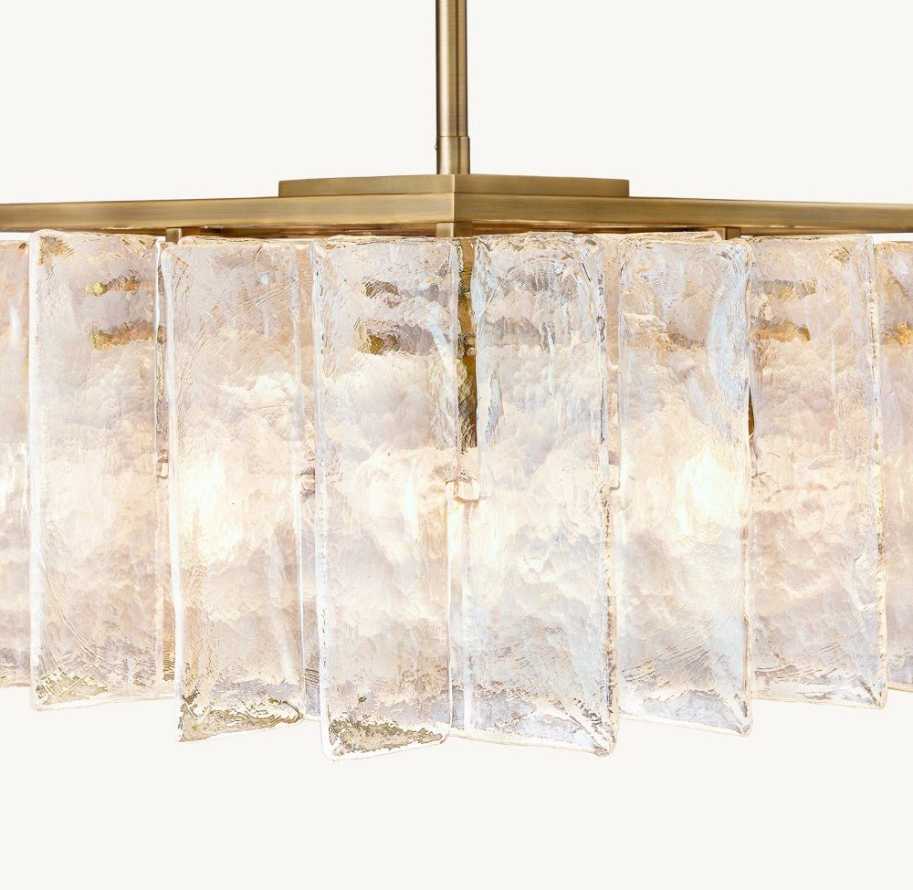 Trama Rectangular Chandelier 49" - lampmodern