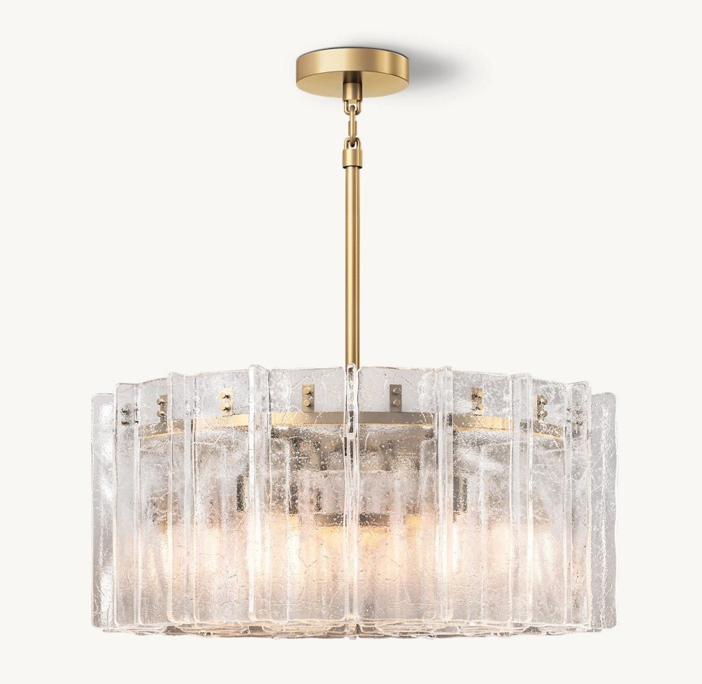 Trama Round Chandelier 37" - lampmodern