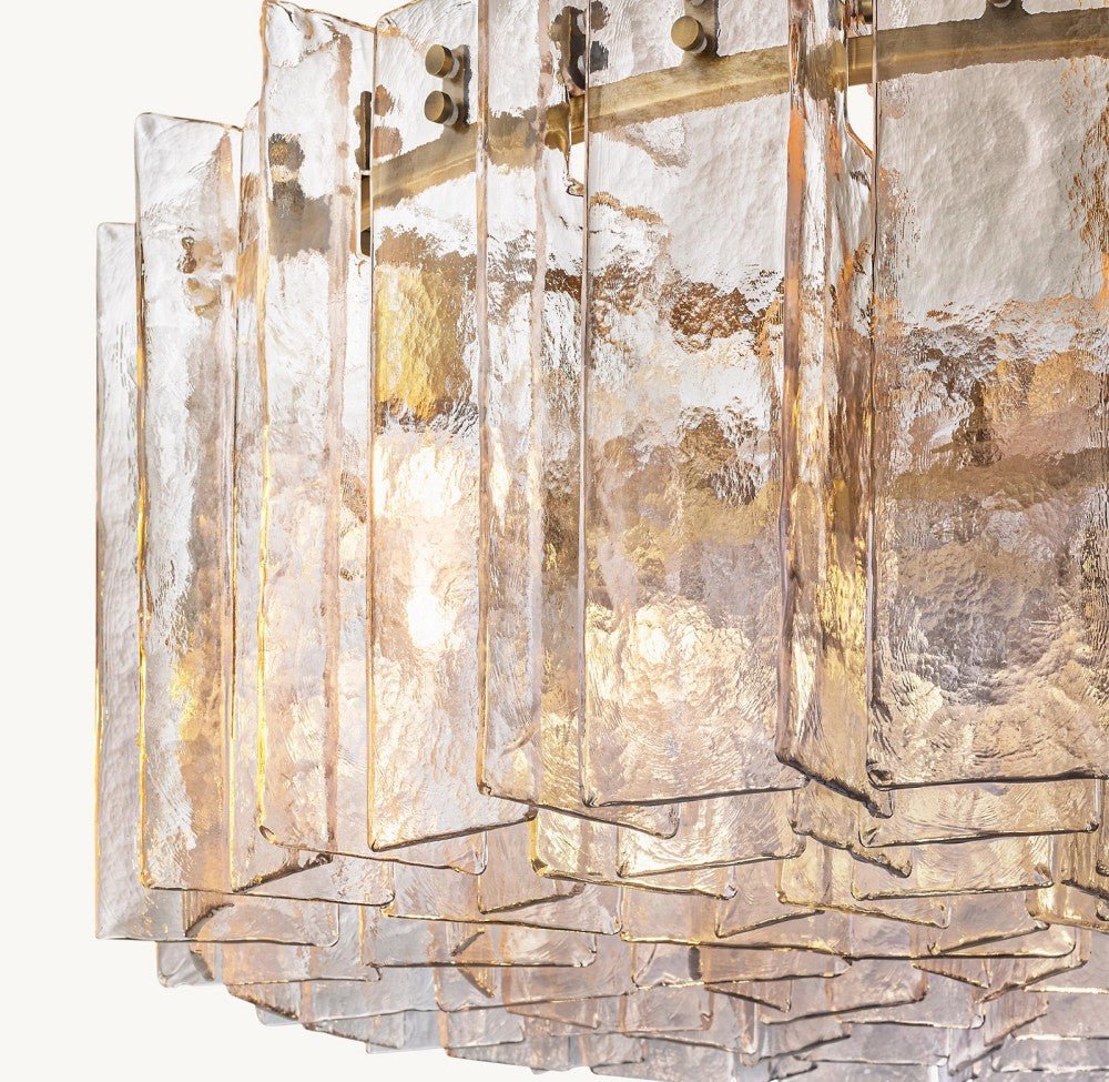 Trama Round Chandelier 48" - lampmodern