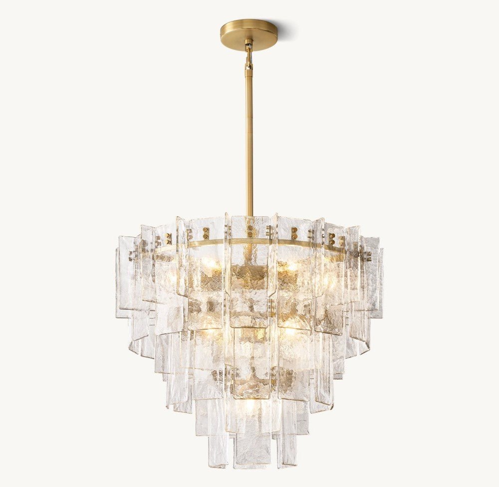 Trama Tiered Round Chandelier 36" - lampmodern