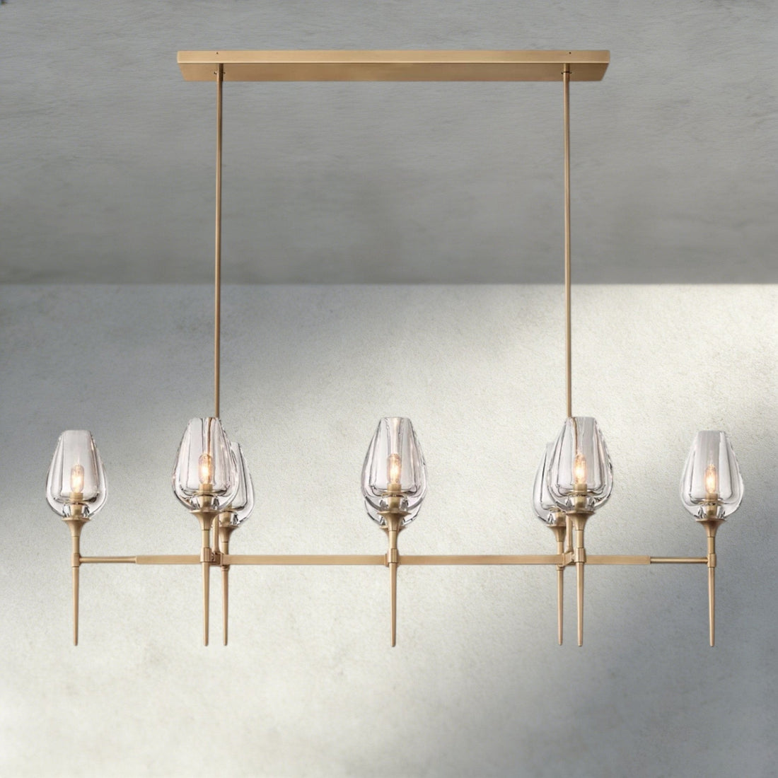 Tulip Linear Chandelier 52", 65" - lampmodern
