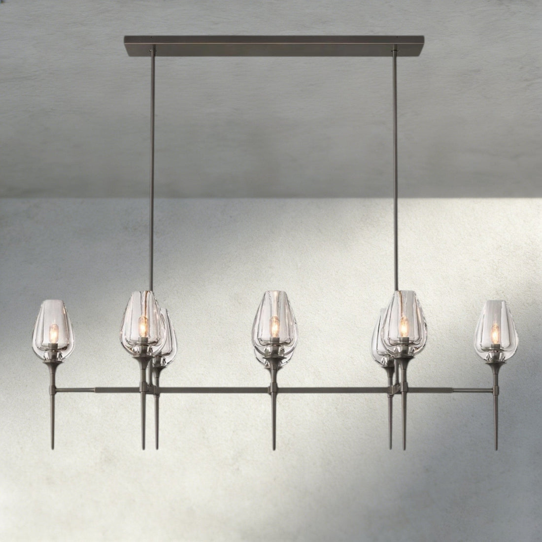 Tulip Linear Chandelier 52", 65" - lampmodern