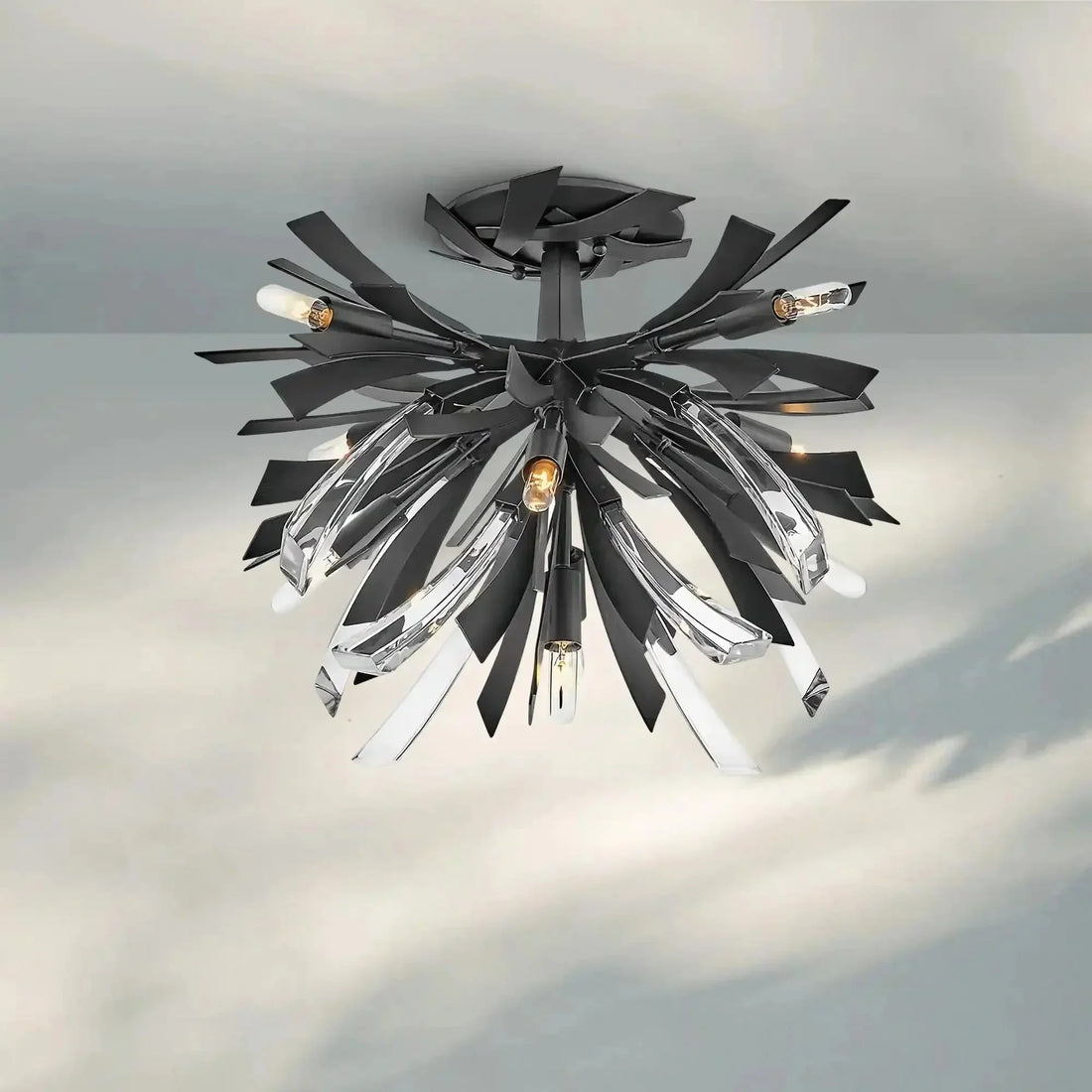 Vida Large Semi - Flush Mount - lampmodern