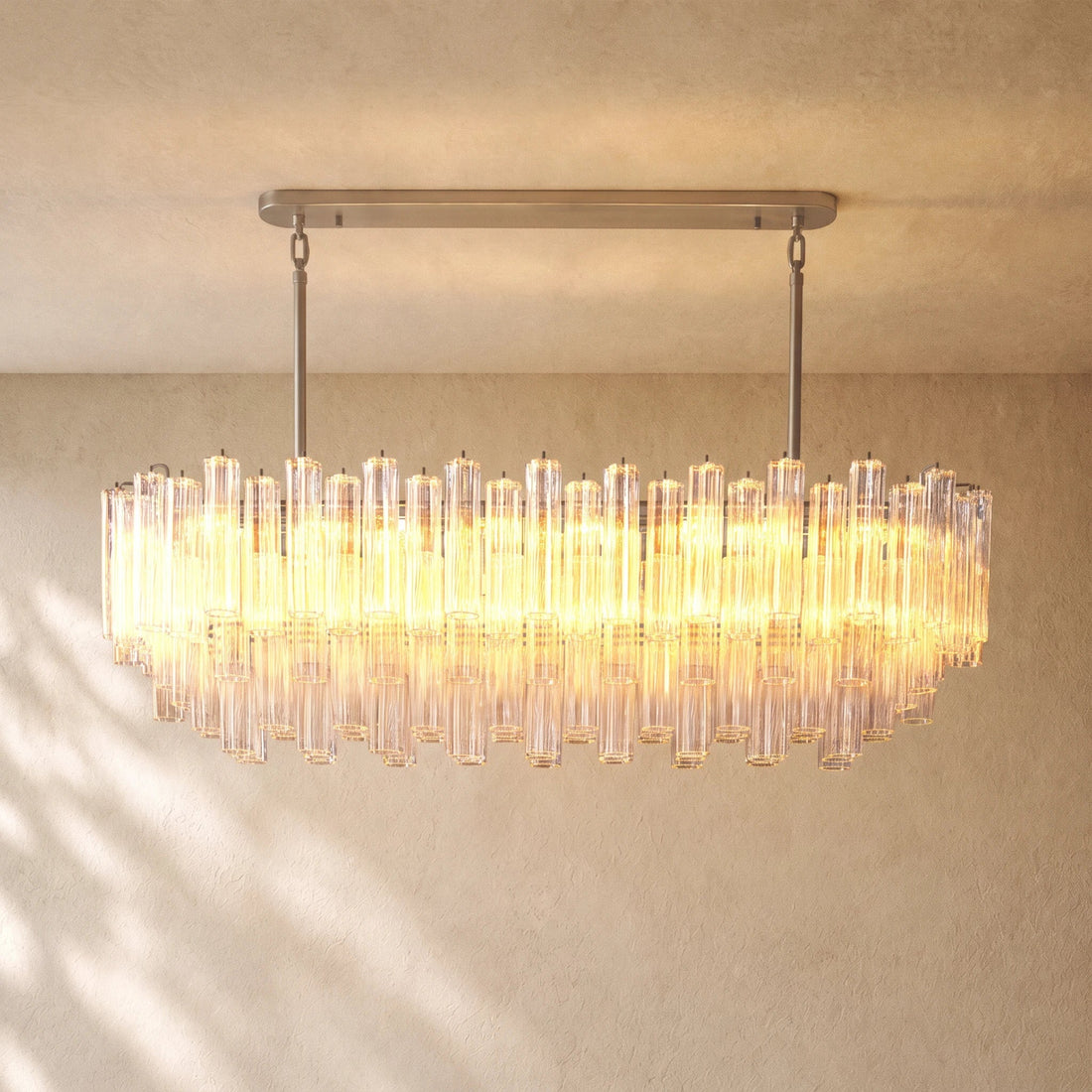 Tronchy Glass Linear Chandelier