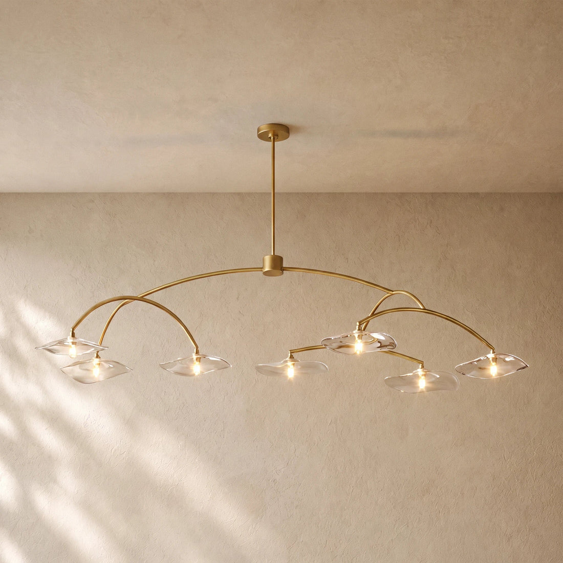 LILY GLASS ROUND CHANDELIER
