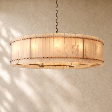 Santa Alabaster Round Chandelier