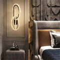Wesley Modern Rock Crystal Wall Sconce - lampmodern