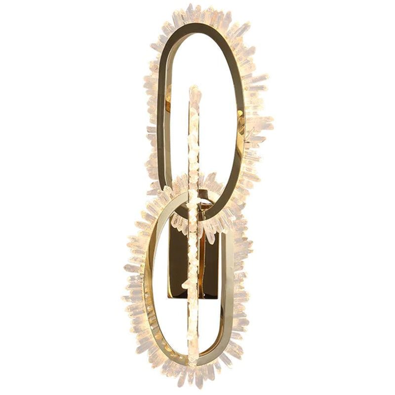 Wesley Modern Rock Crystal Wall Sconce - lampmodern