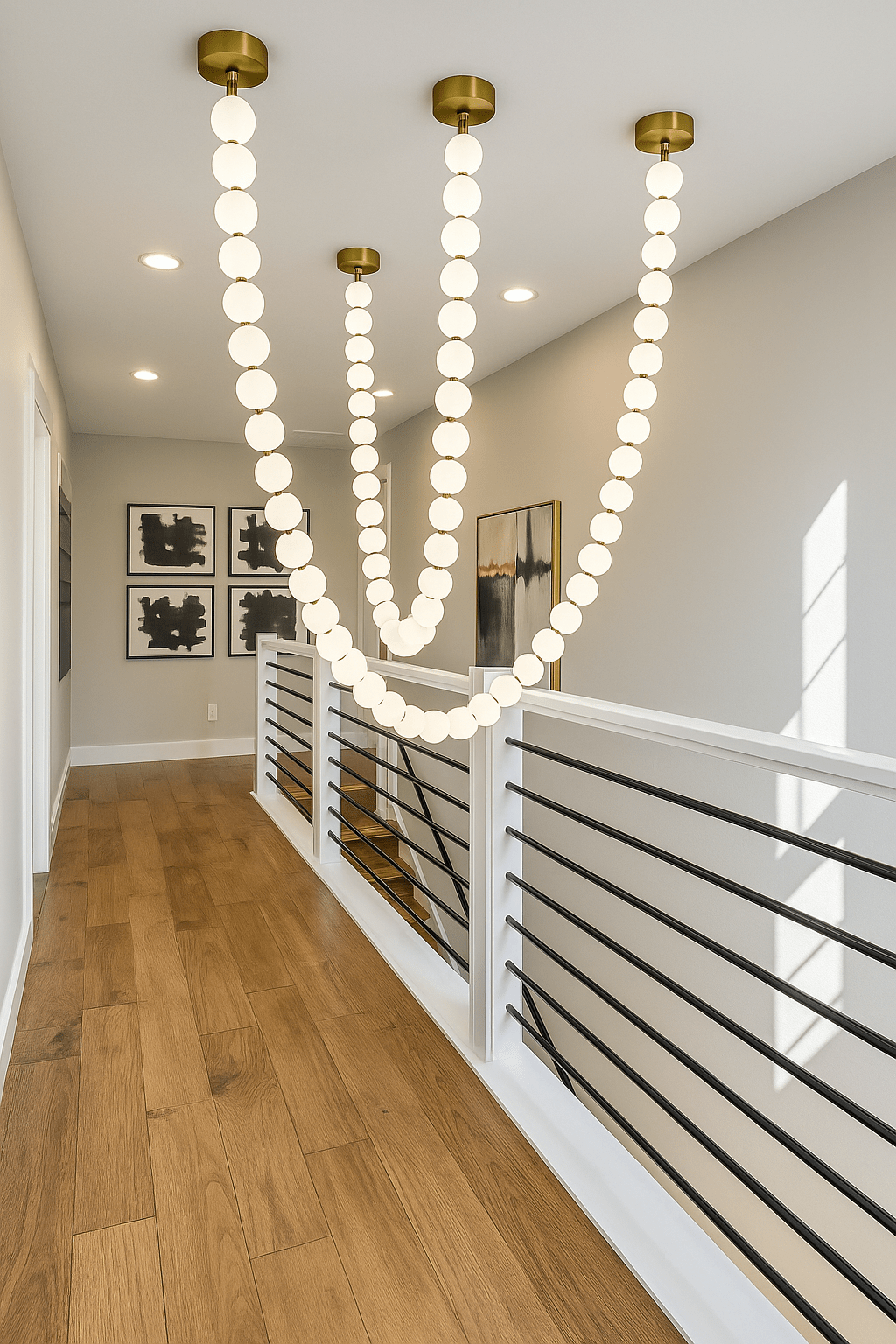 X - Pearl Necklace Chandelier - lampmodern