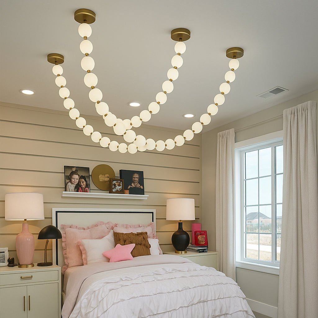 X - Pearl Necklace Chandelier - lampmodern