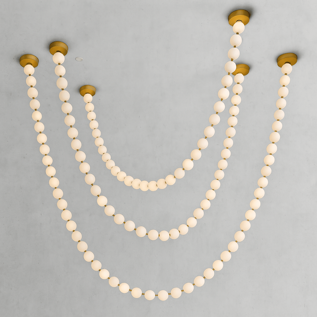 X - Pearl Necklace Chandelier - lampmodern