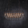Zoraida Crystal Rectangular Chandelier - lampmodern